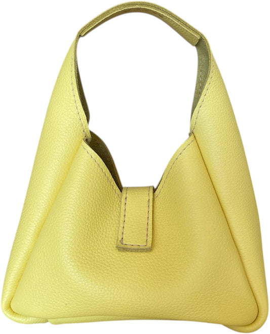 XOXO mini purse, yellow leather