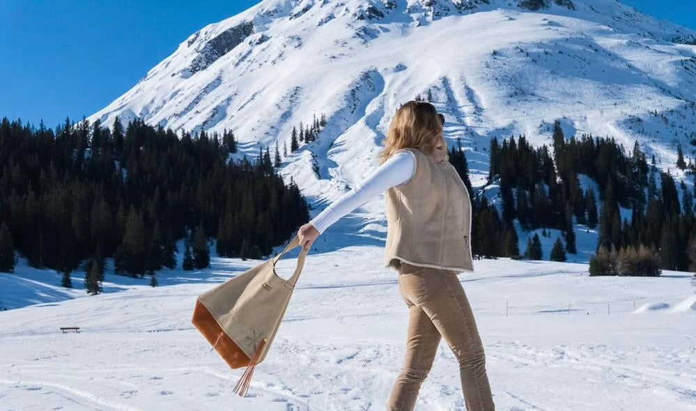 Take a Walk on the Wild Side Suede Leather Bag