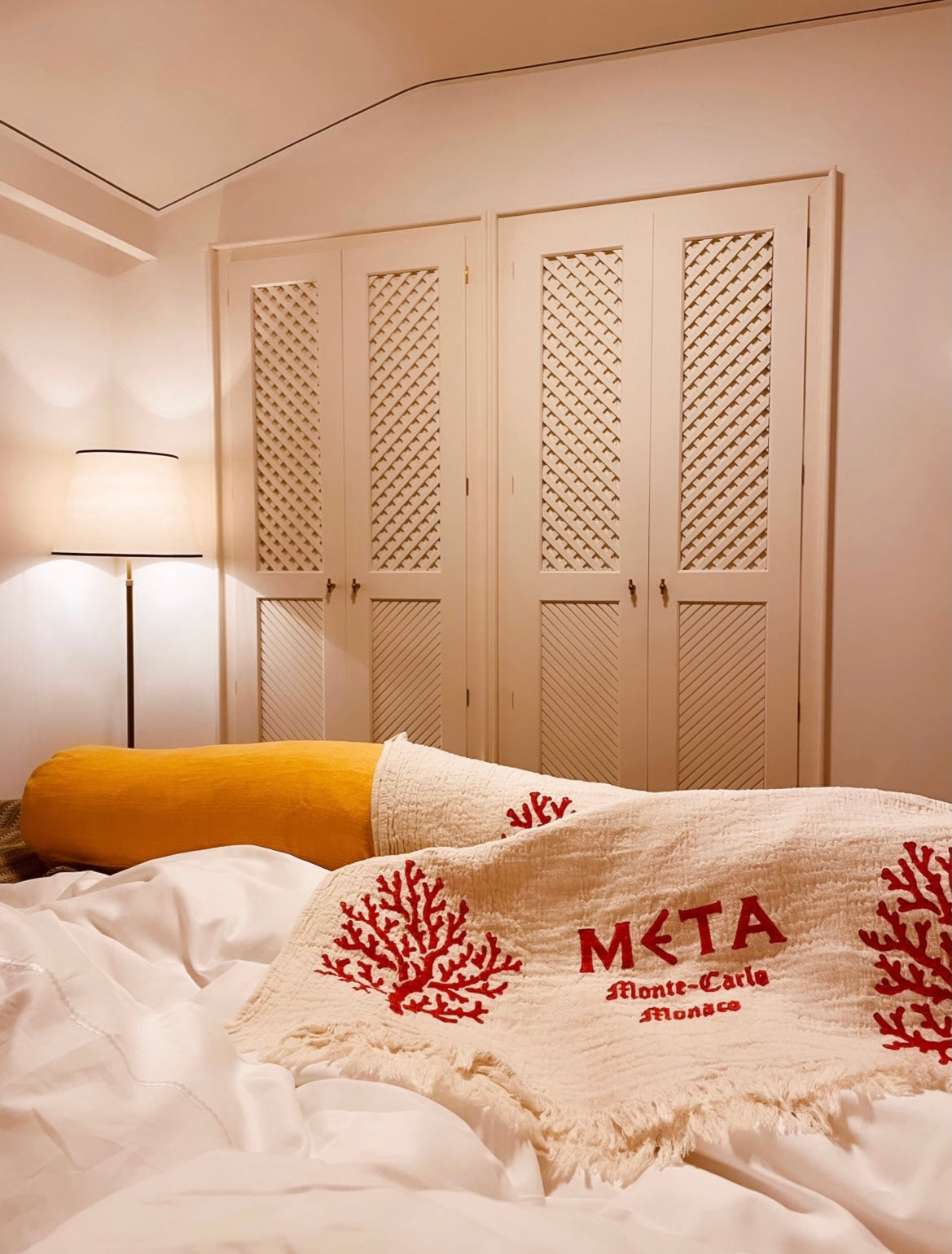 Towel Coral Motifs, Red