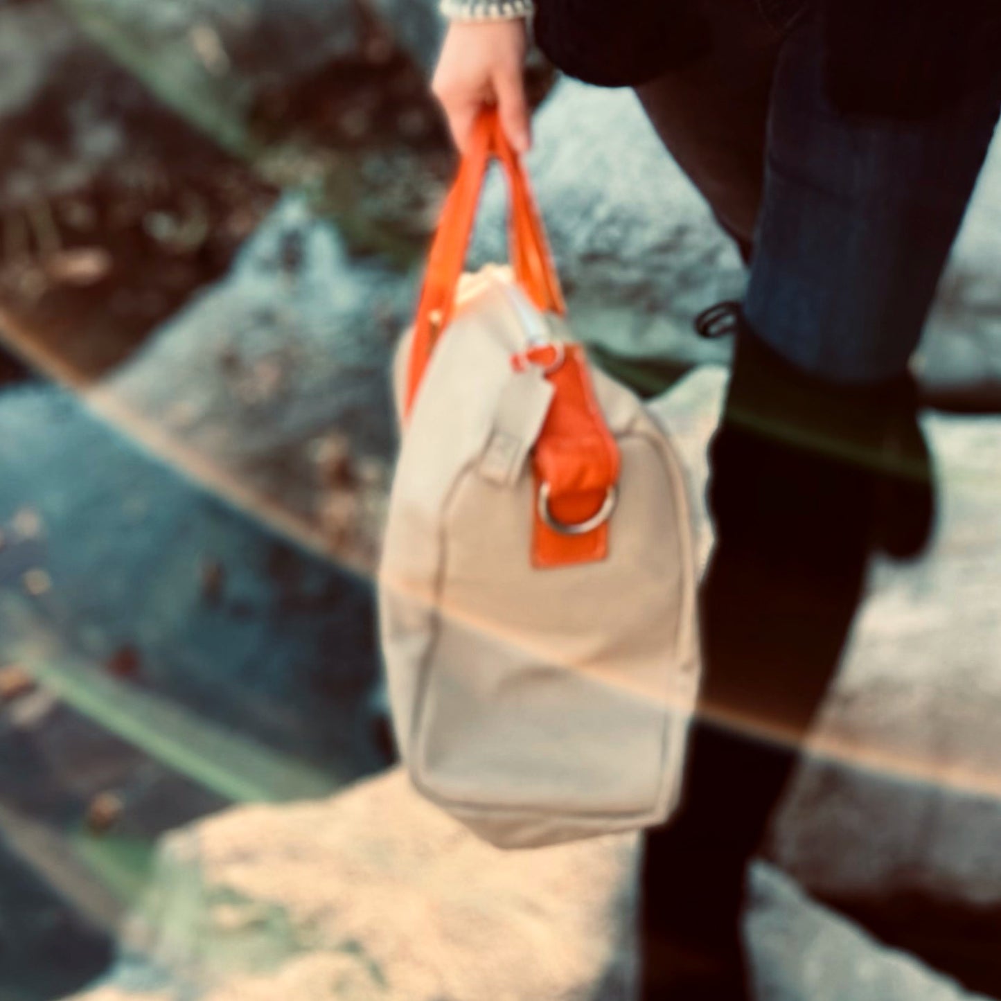 Sports Leather Duffel Bag