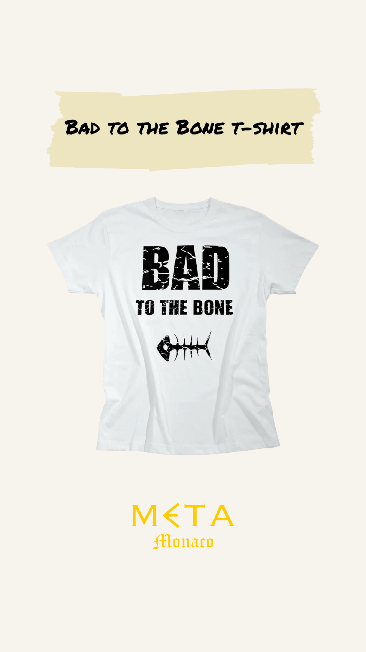 Bad to the Bone T-Shirt, Black