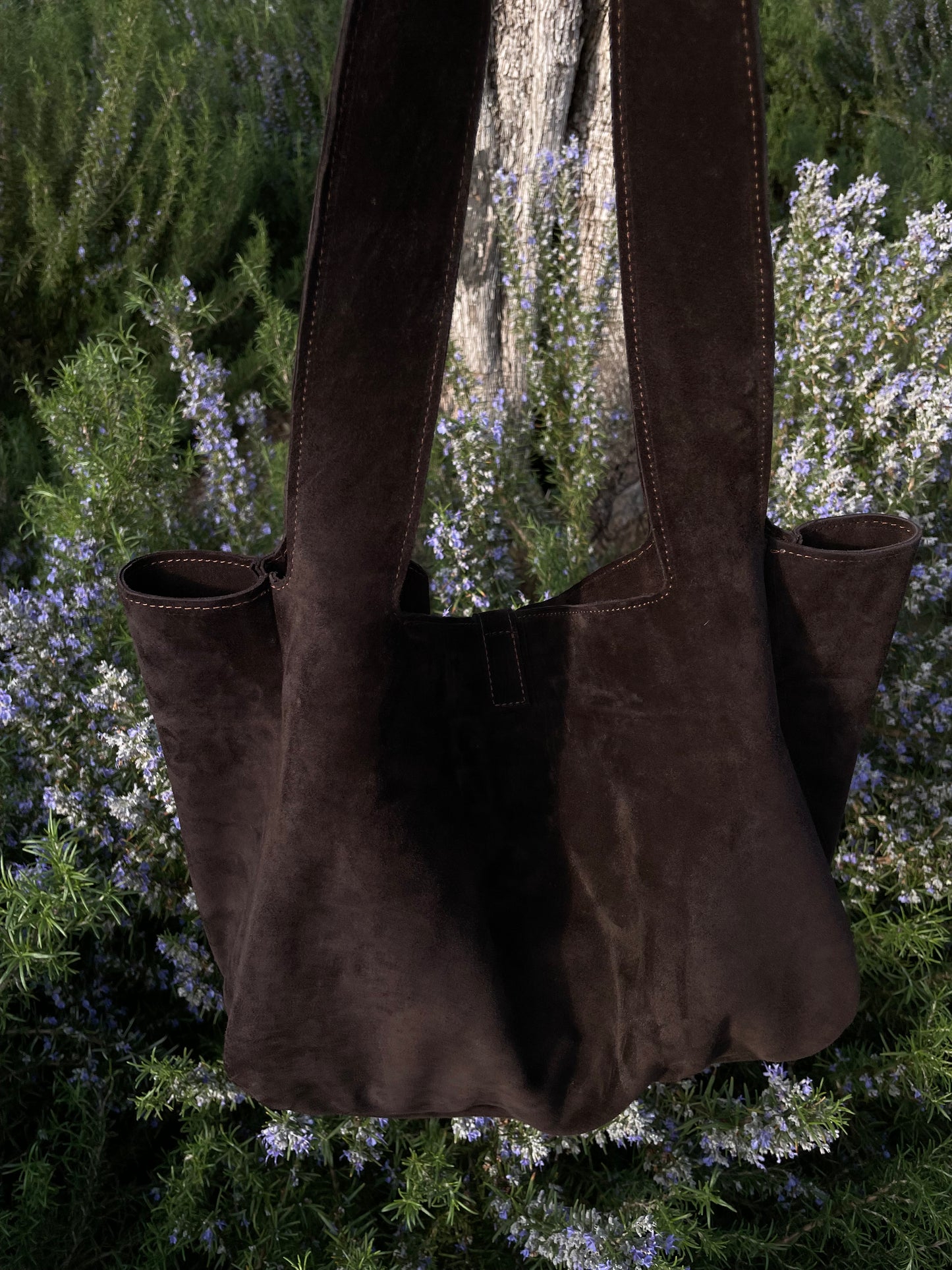 The Kiss and Fly Suede Leather Purse