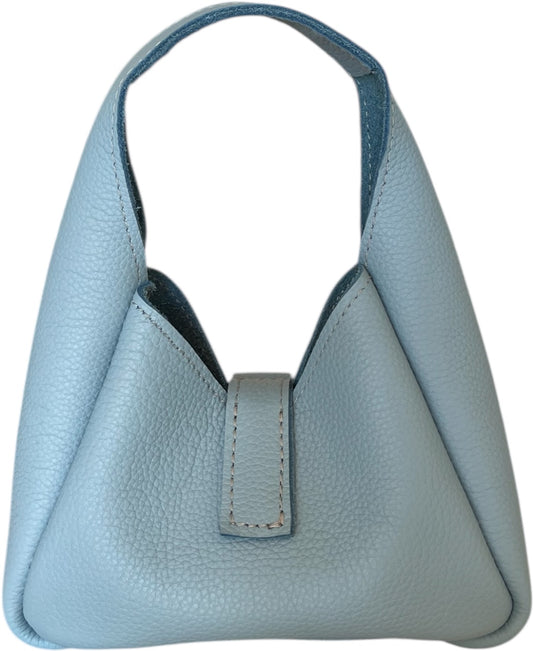 XOXO mini purse, blue leather