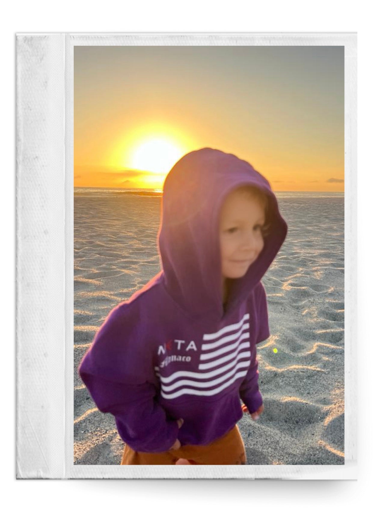 Kids Hoodie flag, purple