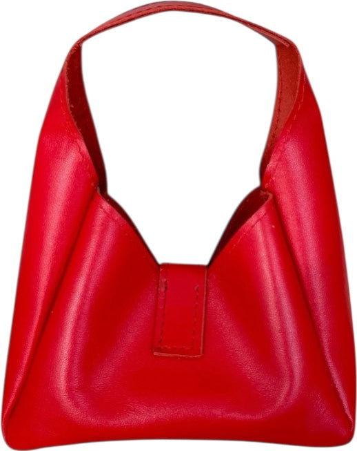 XOXO mini purse, red leather