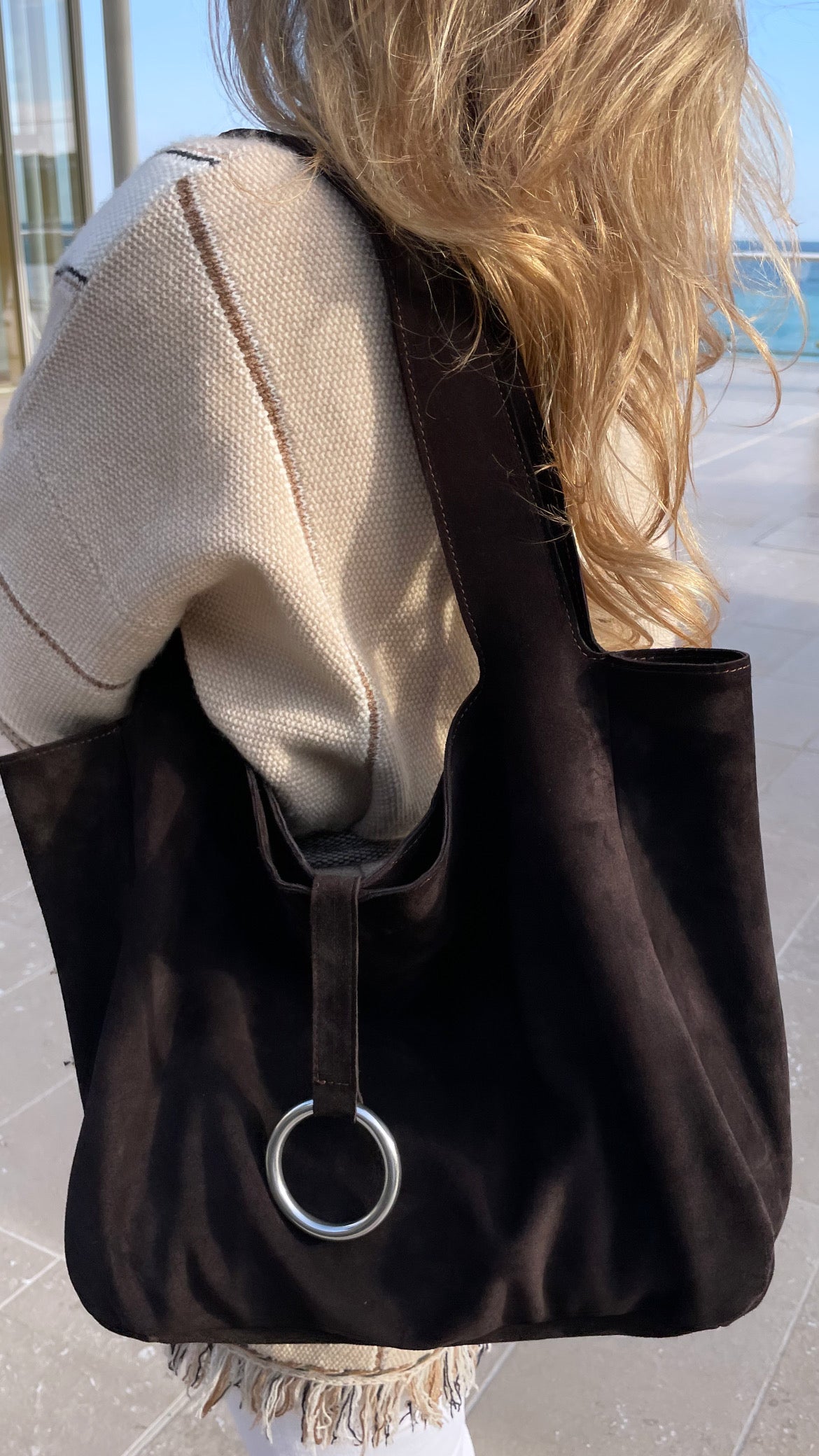 The Kiss and Fly Suede Leather Purse