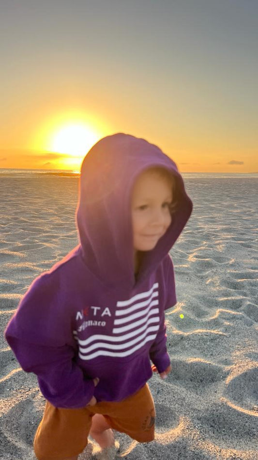 Kids Hoodie flag, purple