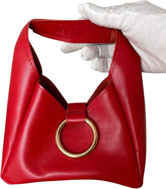 XOXO mini purse, red leather