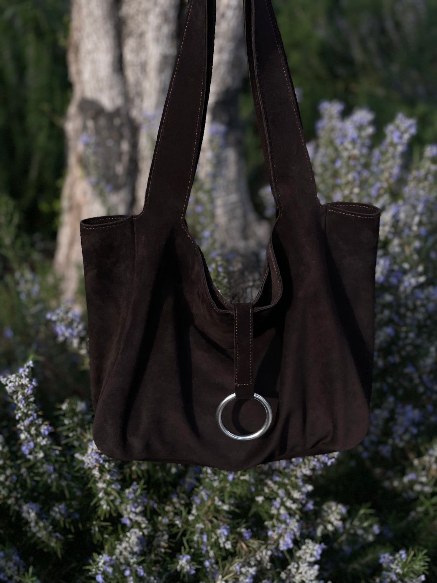 The Kiss and Fly Suede Leather Purse