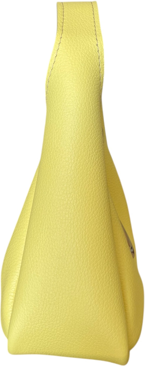 XOXO mini purse, yellow leather