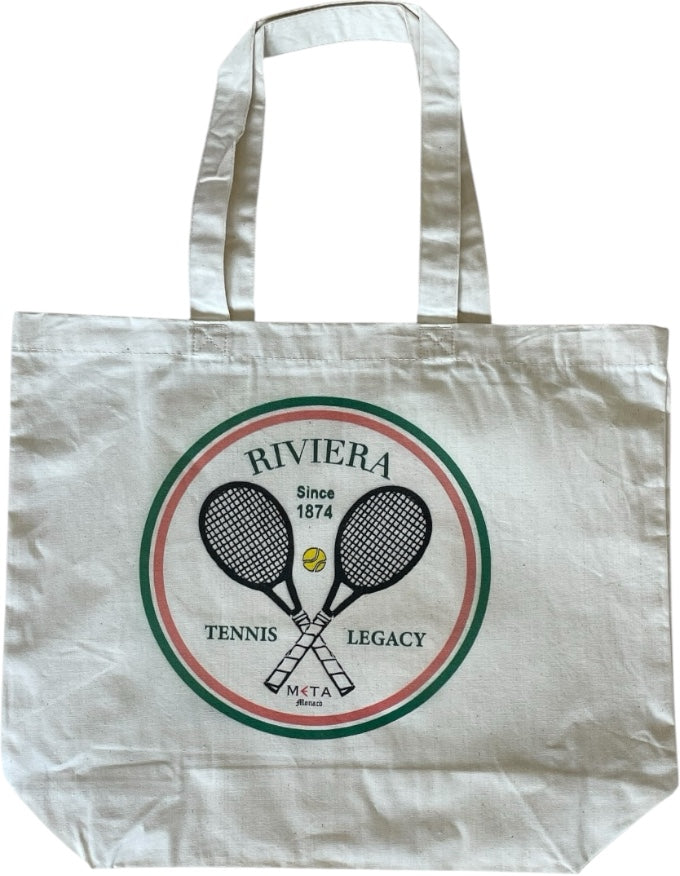 Riviera Tennis Legacy Cotton Tote Bag