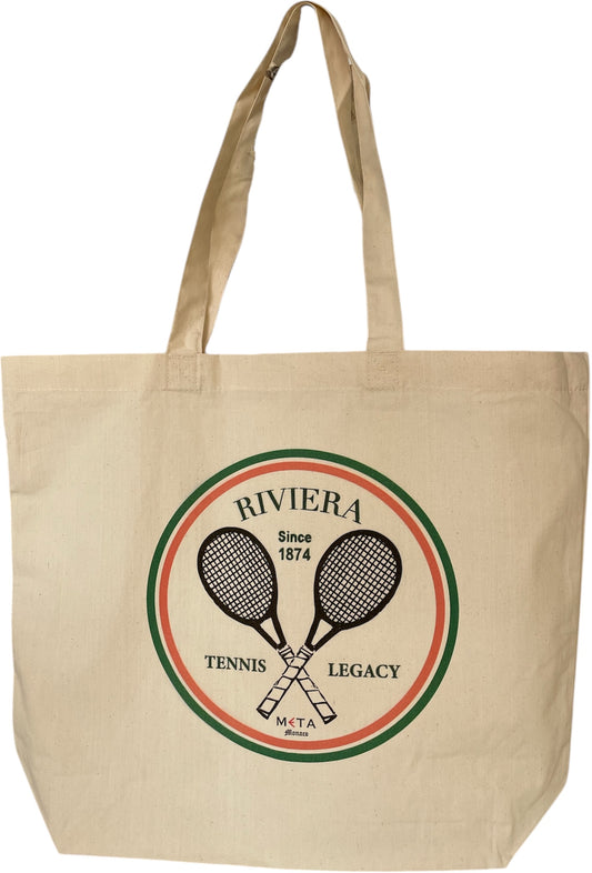 Riviera Tennis Legacy Cotton Tote Bag