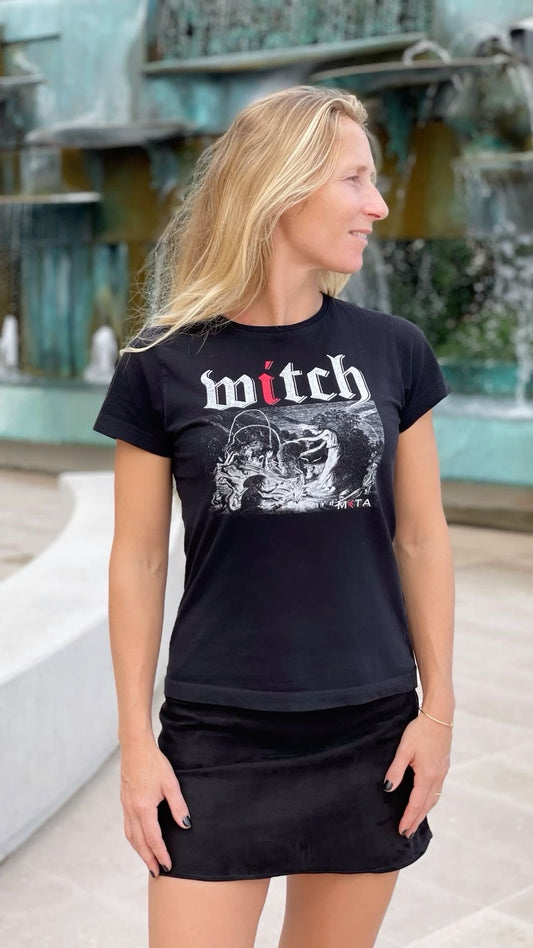 T-Shirt Witch, Black
