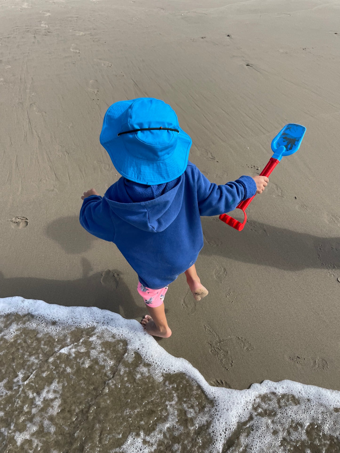 Kids Hoodie Sun, Royal Bleu