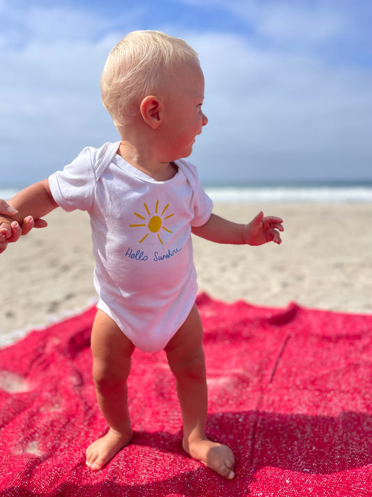 Baby Body Hello Sunshine, White