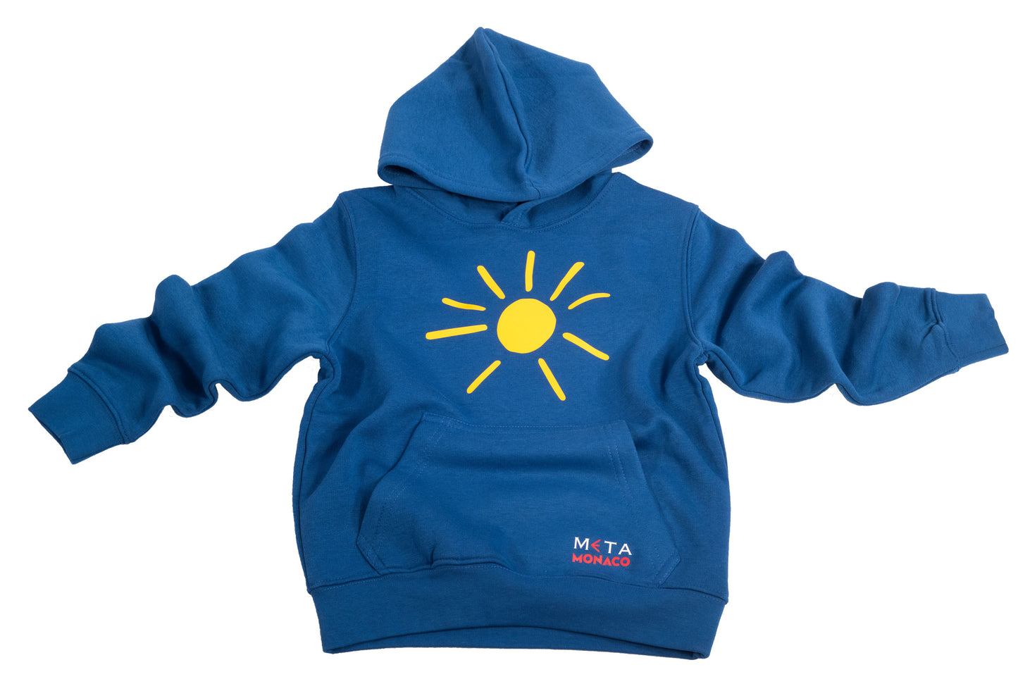Kids Hoodie Sun, Royal Bleu