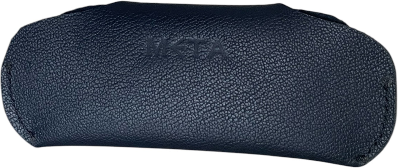 Navy Blue Leather Eyewear Case