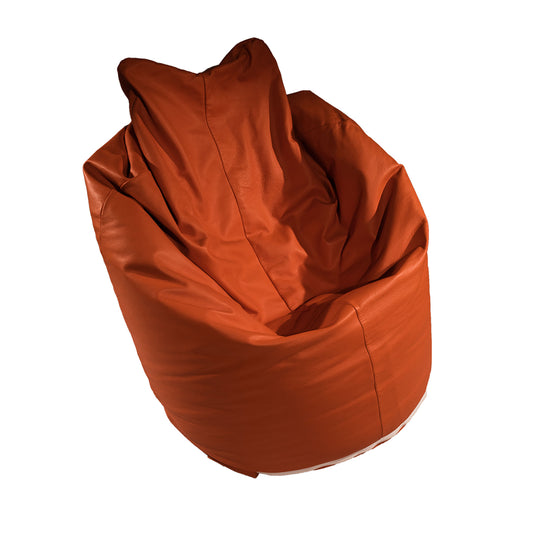 Riviera Leather Beanbag, orange