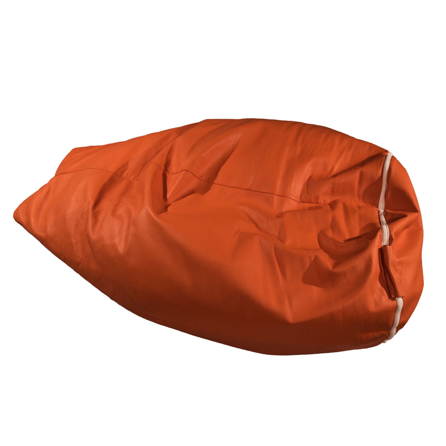 Riviera Leather Beanbag, orange