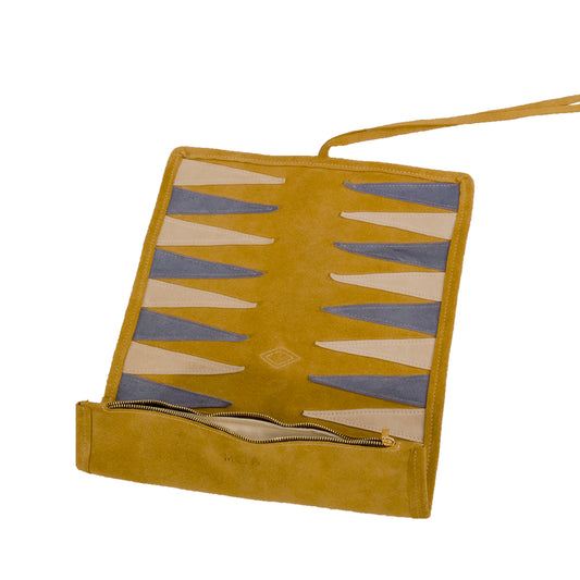 Suede backgammon