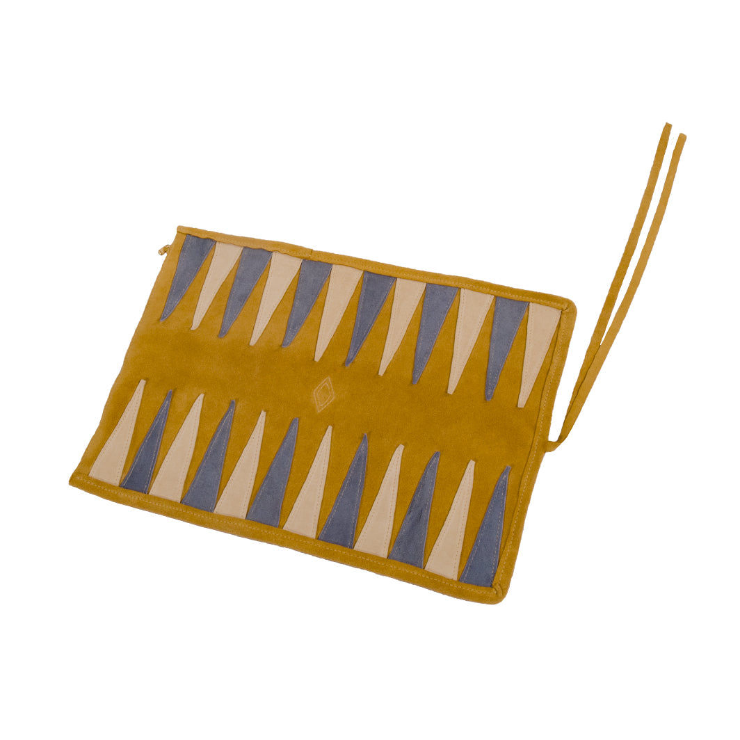 Suede backgammon