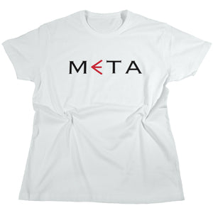 Open image in slideshow, META Branded T-Shirt White
