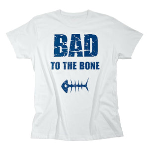 Open image in slideshow, Bad to the Bone T-Shirt, Blue
