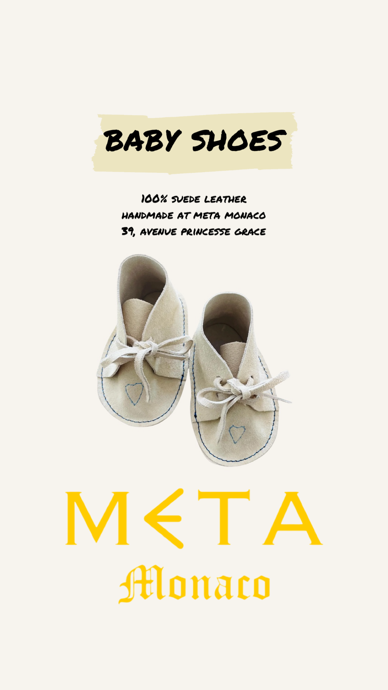 Baby Suede Leather Shoes, Blue Heart