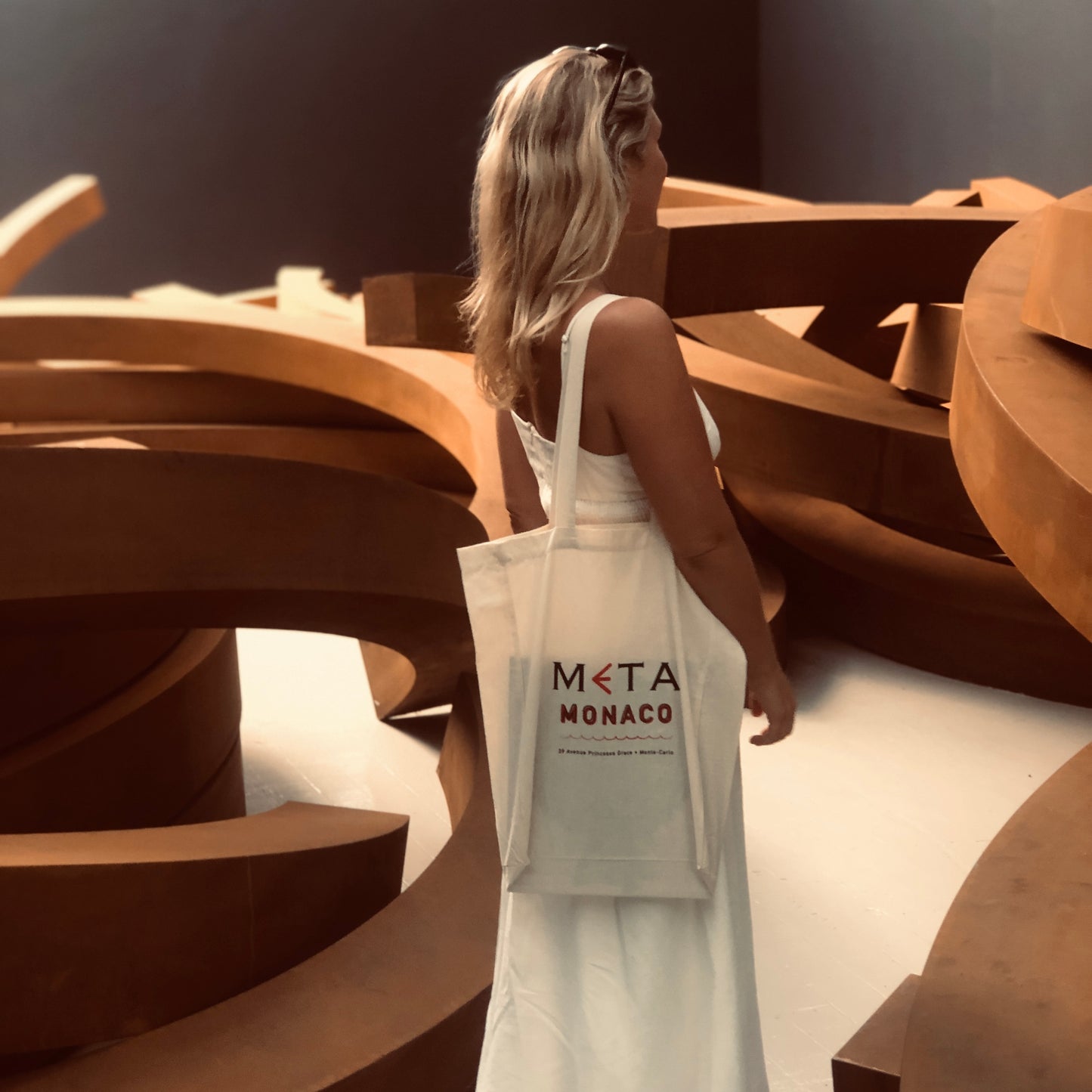 The META Monaco Canvas Tote Bag