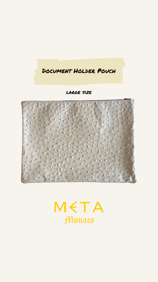 Document Holder Leather Pouch, Large