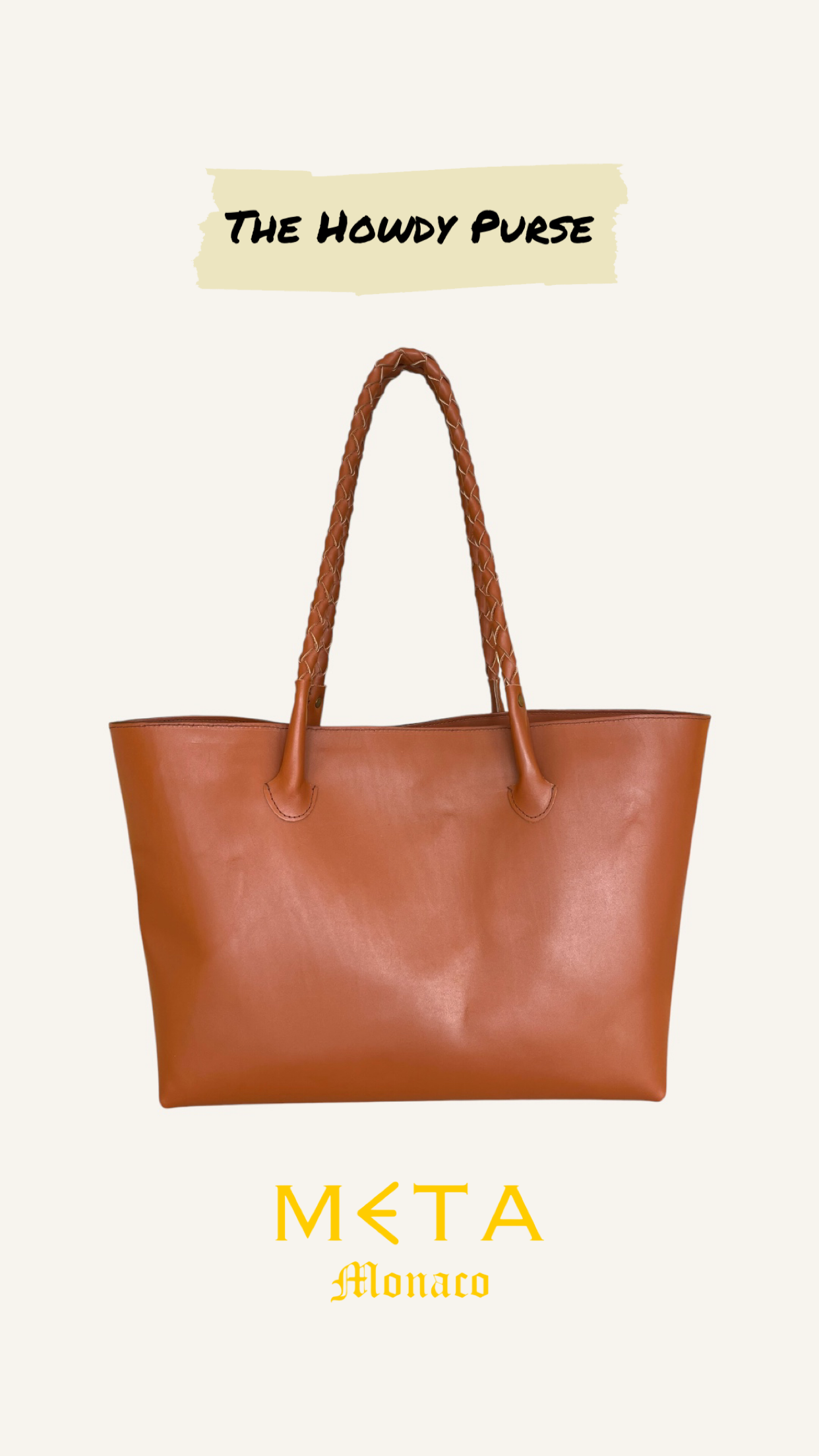 The Howdy Leather Tote Bag