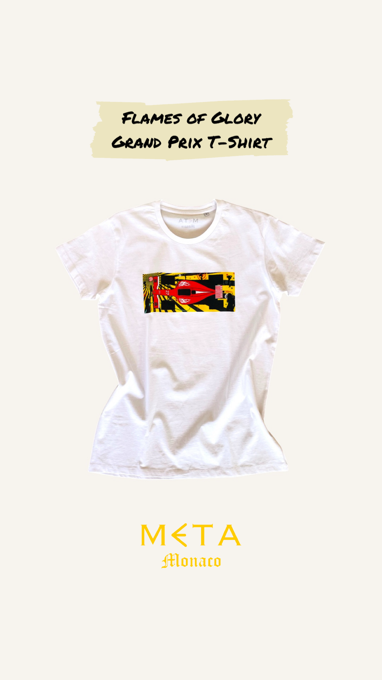 Grand Prix Flames of Glory T-Shirt White