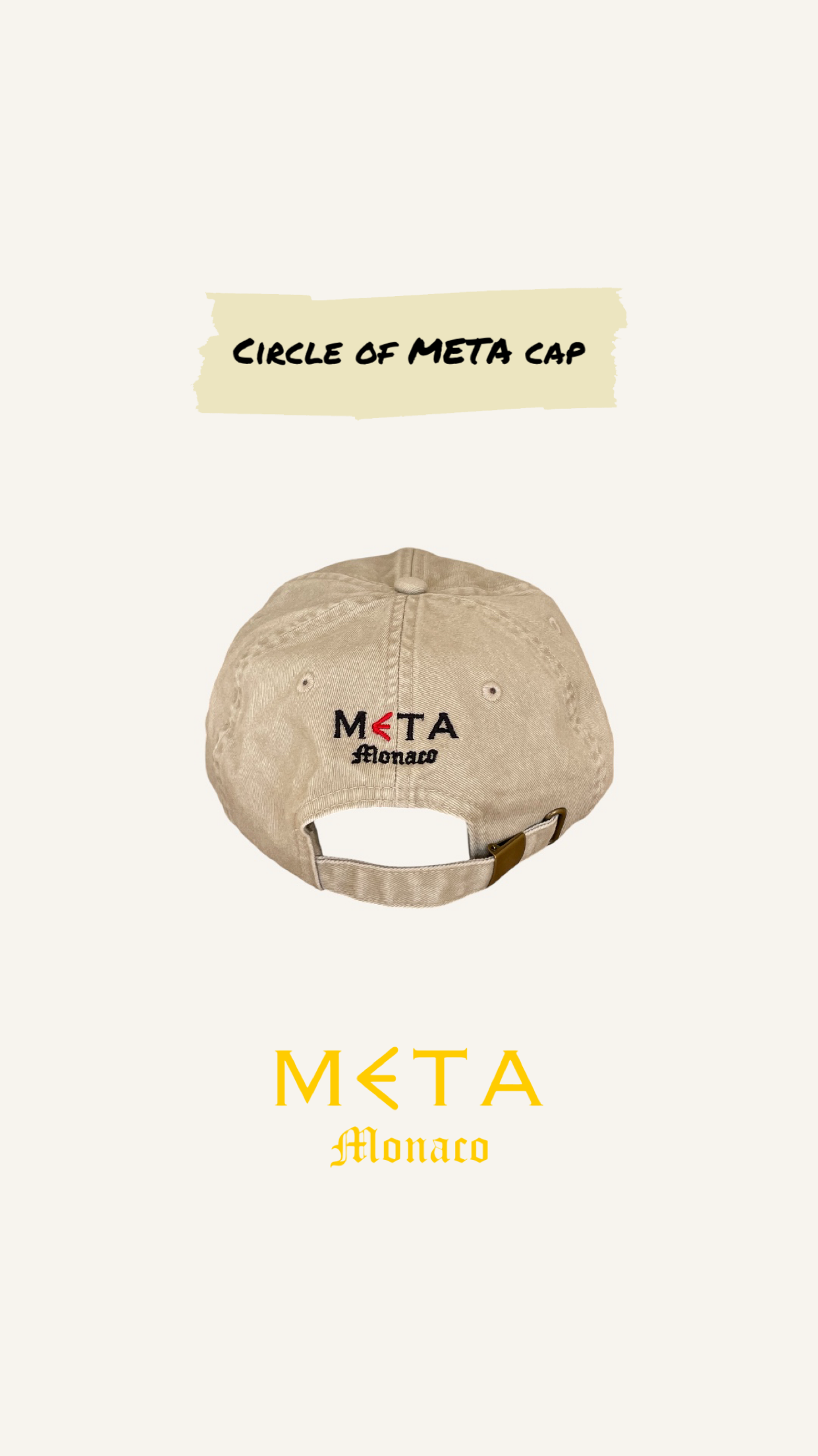 Circle of META Cap, Sand