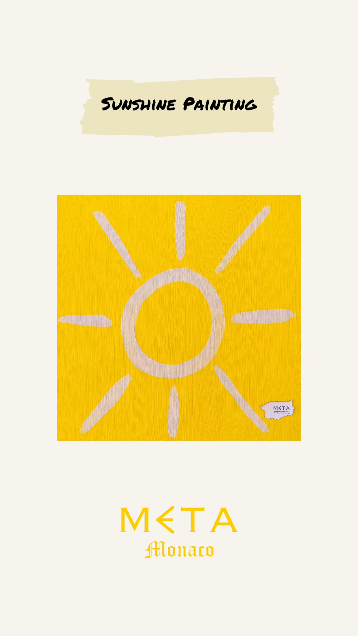Sunshine Painting, 30x30cm
