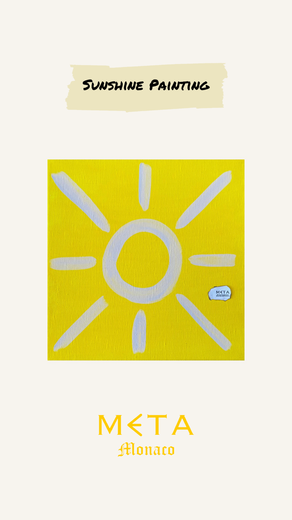 Sunshine Painting, 30x30cm