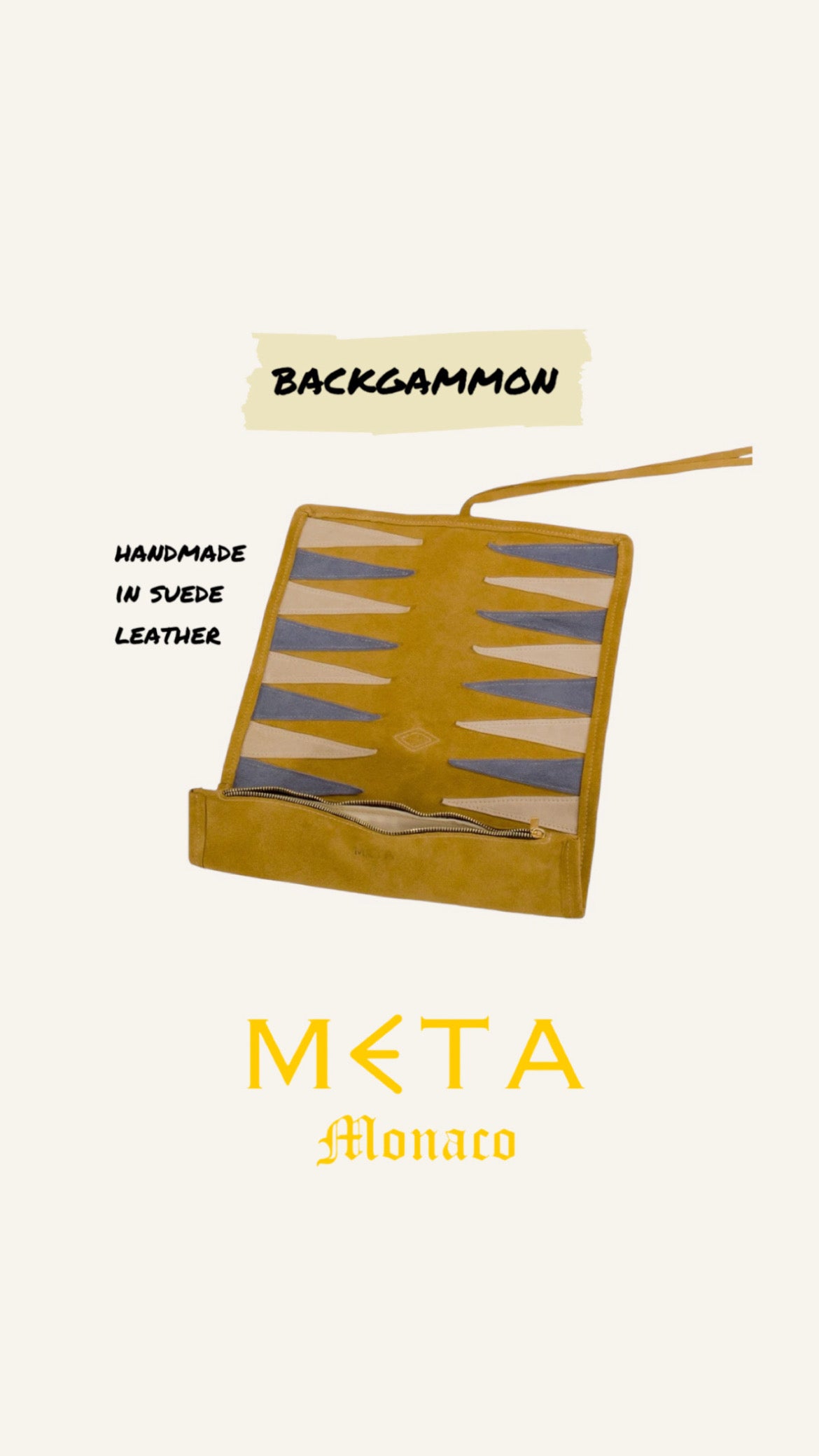 Suede backgammon