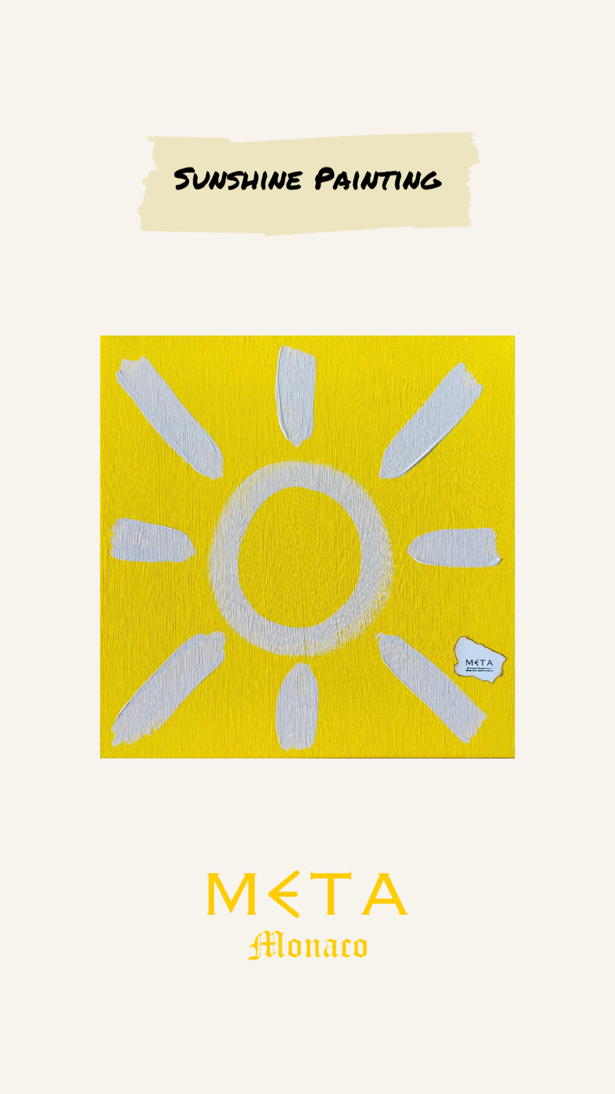 Sunshine Painting, 30x30cm
