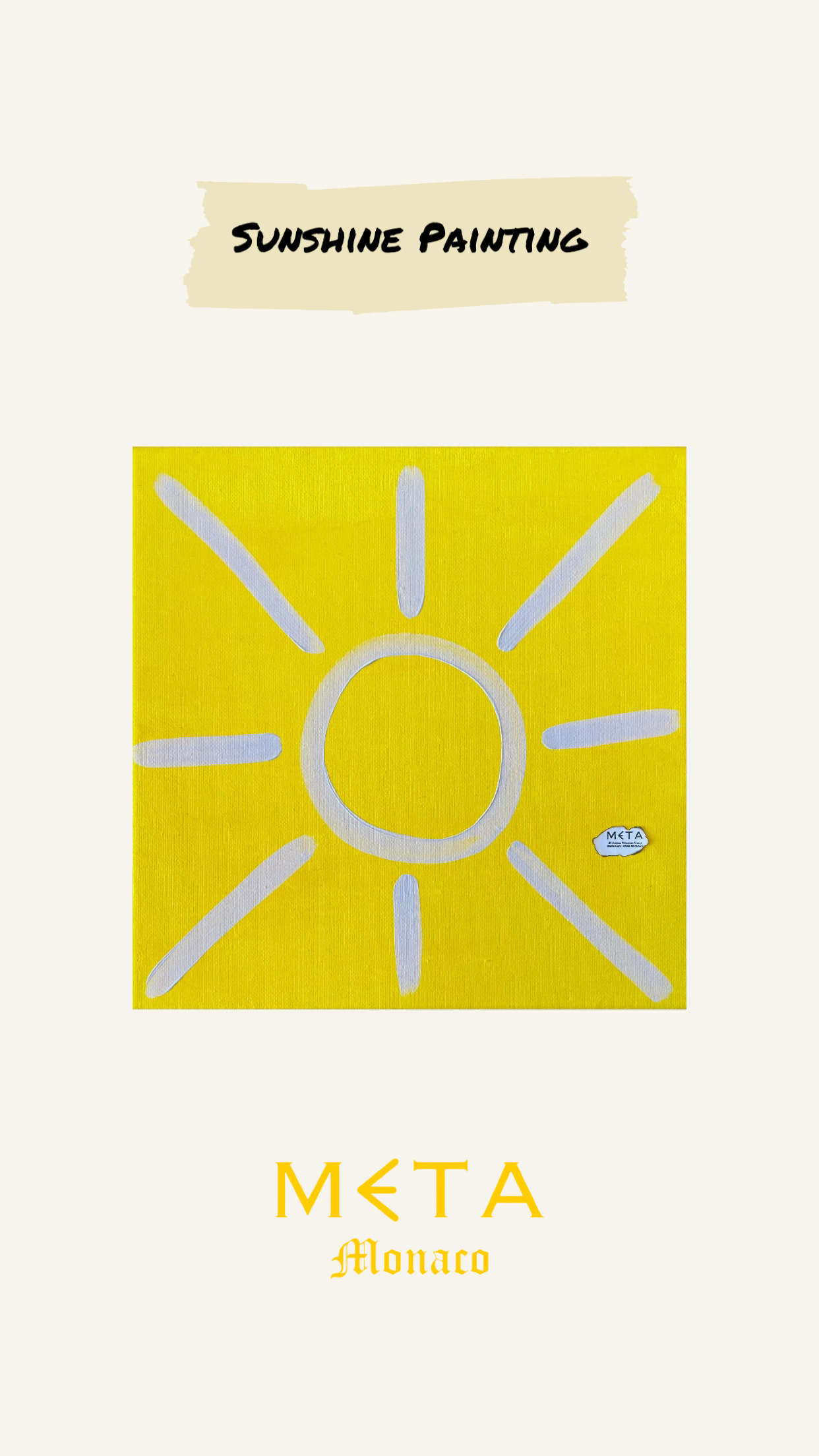 Sunshine Painting, 30x30cm