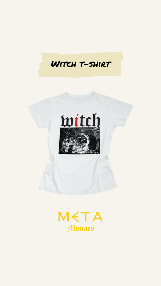 T-Shirt Witch, White