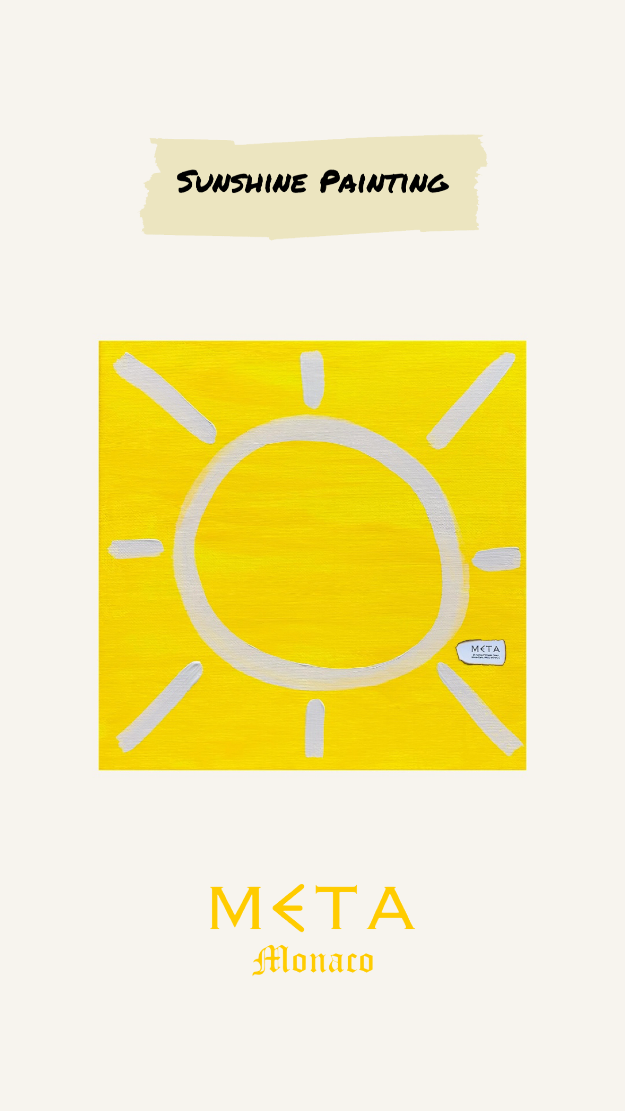 Sunshine Painting, 30x30cm