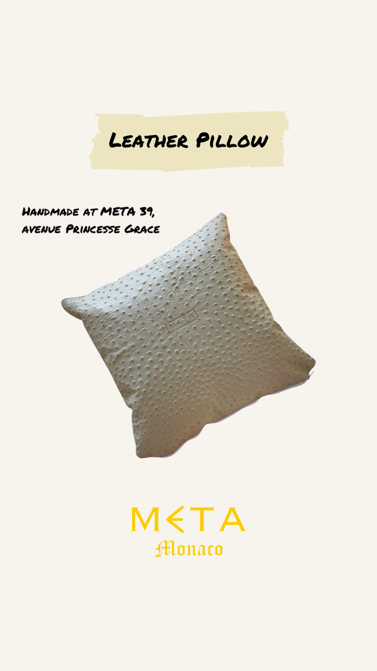Leather Throw Pillow