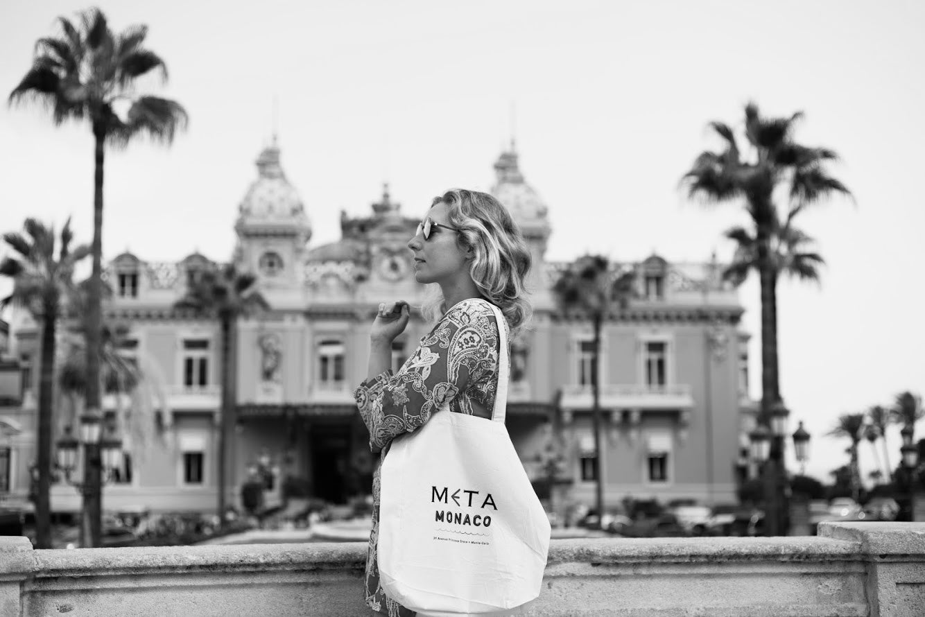 The META Monaco Canvas Tote Bag