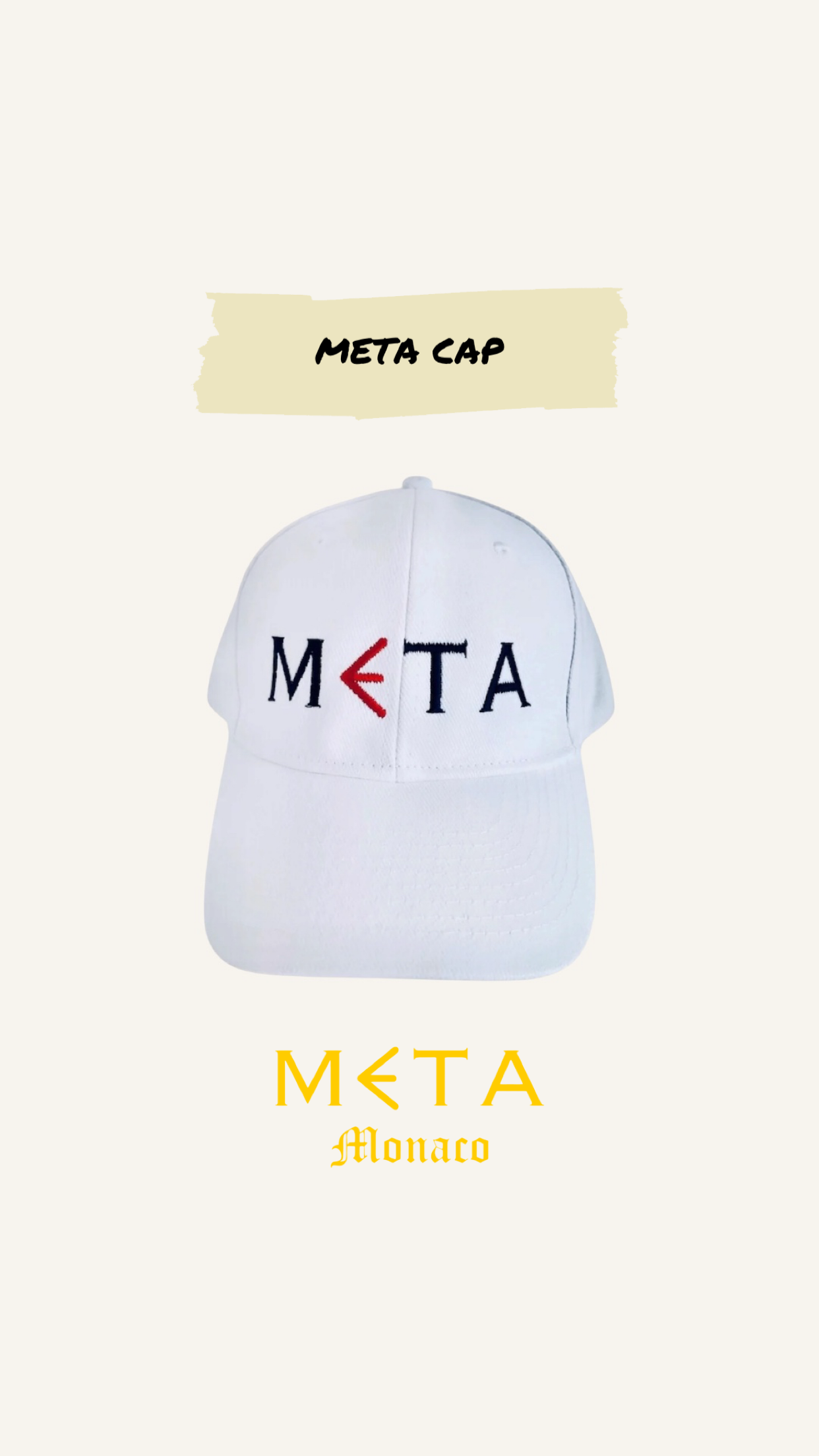 META Cap, White