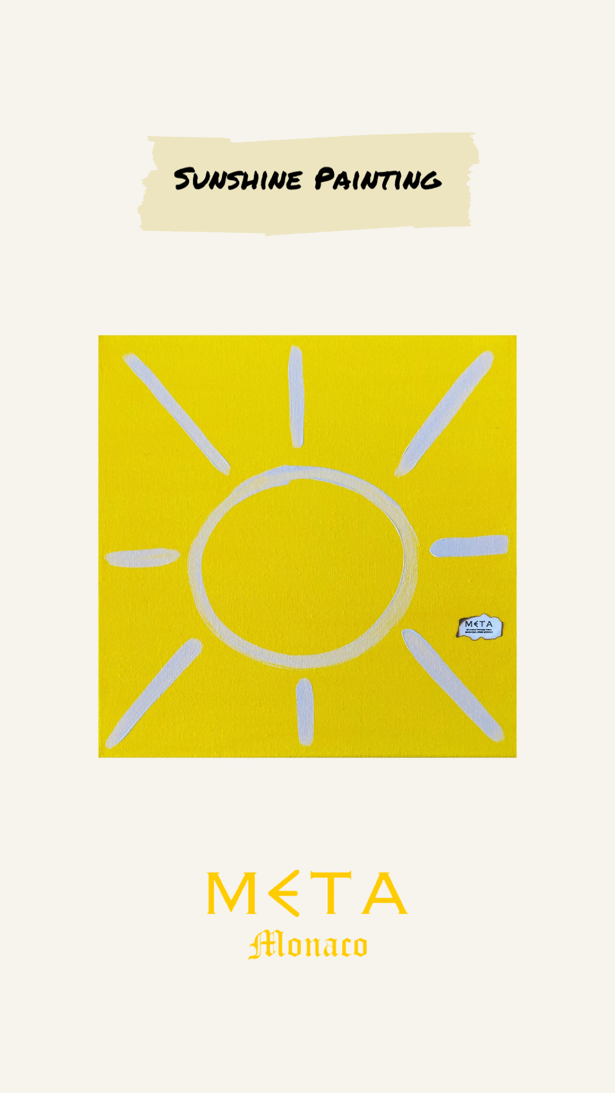 Sunshine Painting, 30x30cm