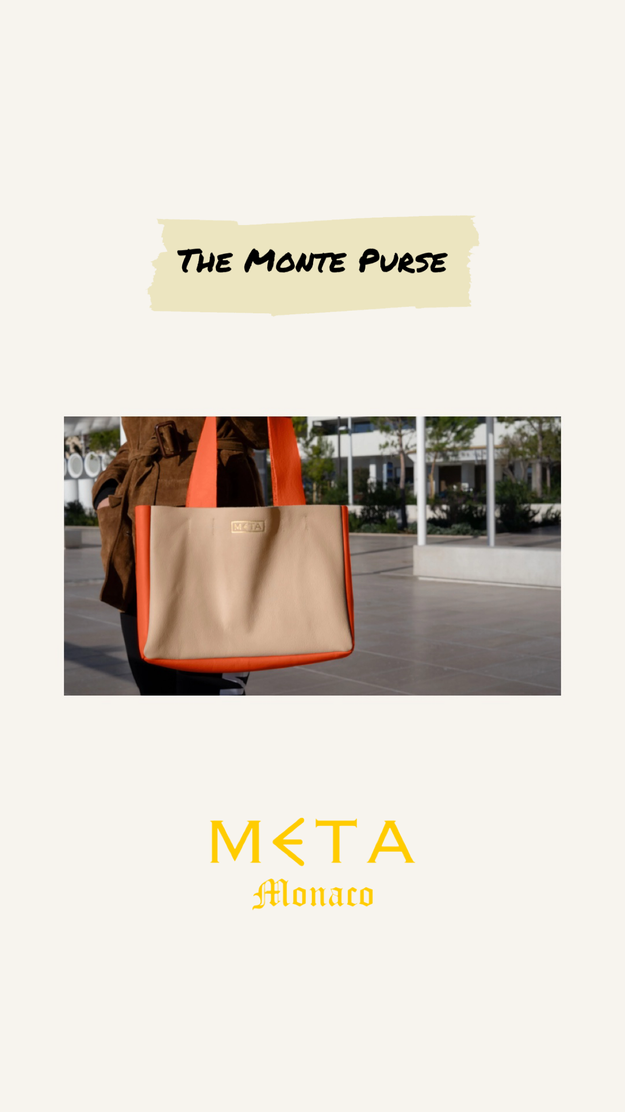 The Monte Leather Tote Bag Purse