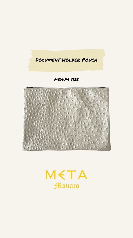 Document Holder Leather Pouch, Medium