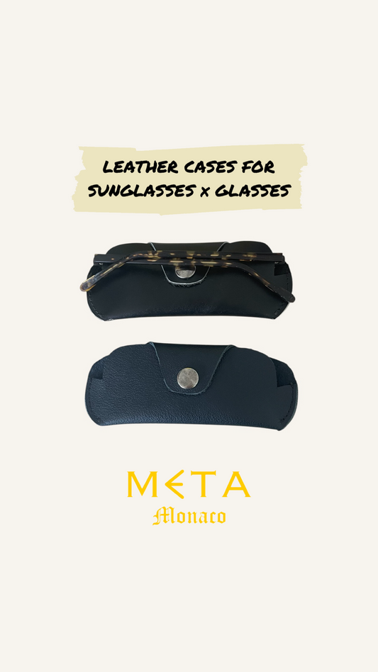 Eyewear Case, black leather