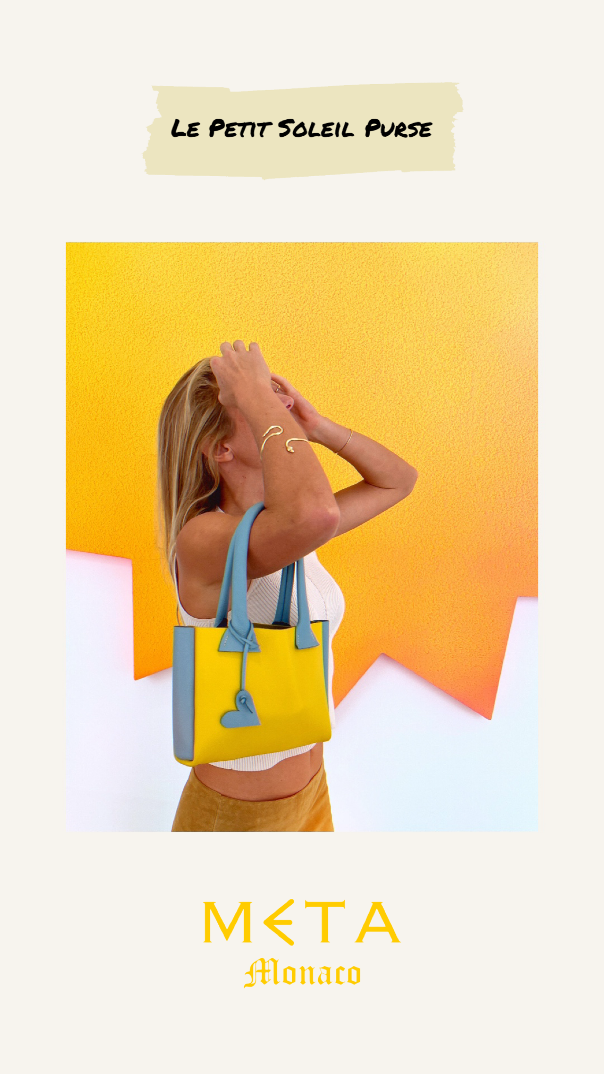 Le Petit Soleil Leather Purse