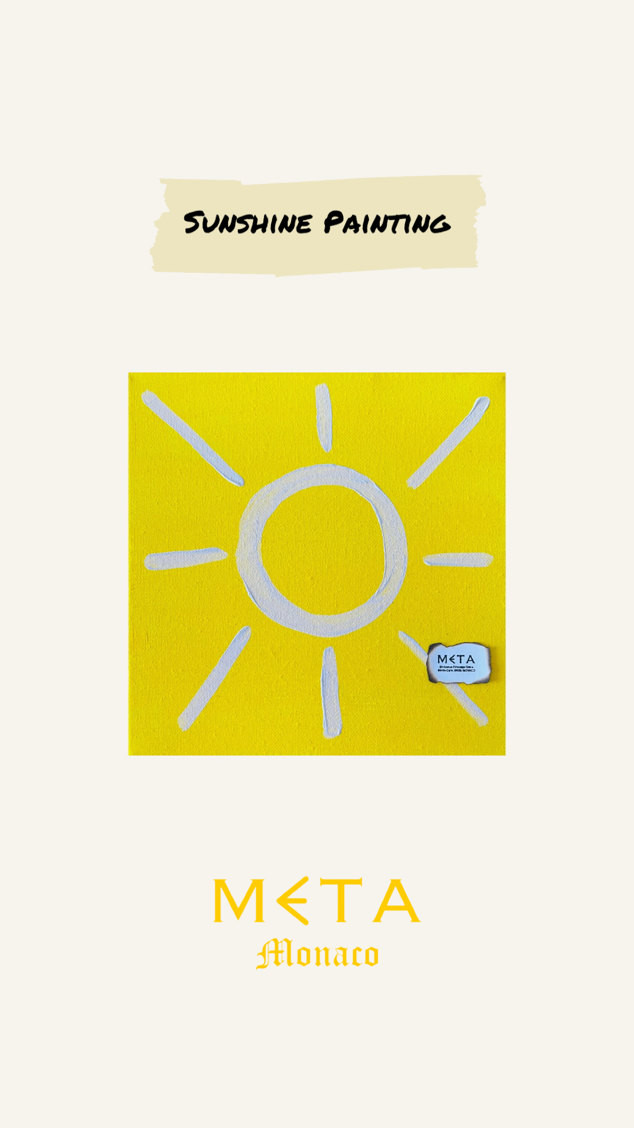 Sunshine Painting, 20x20cm