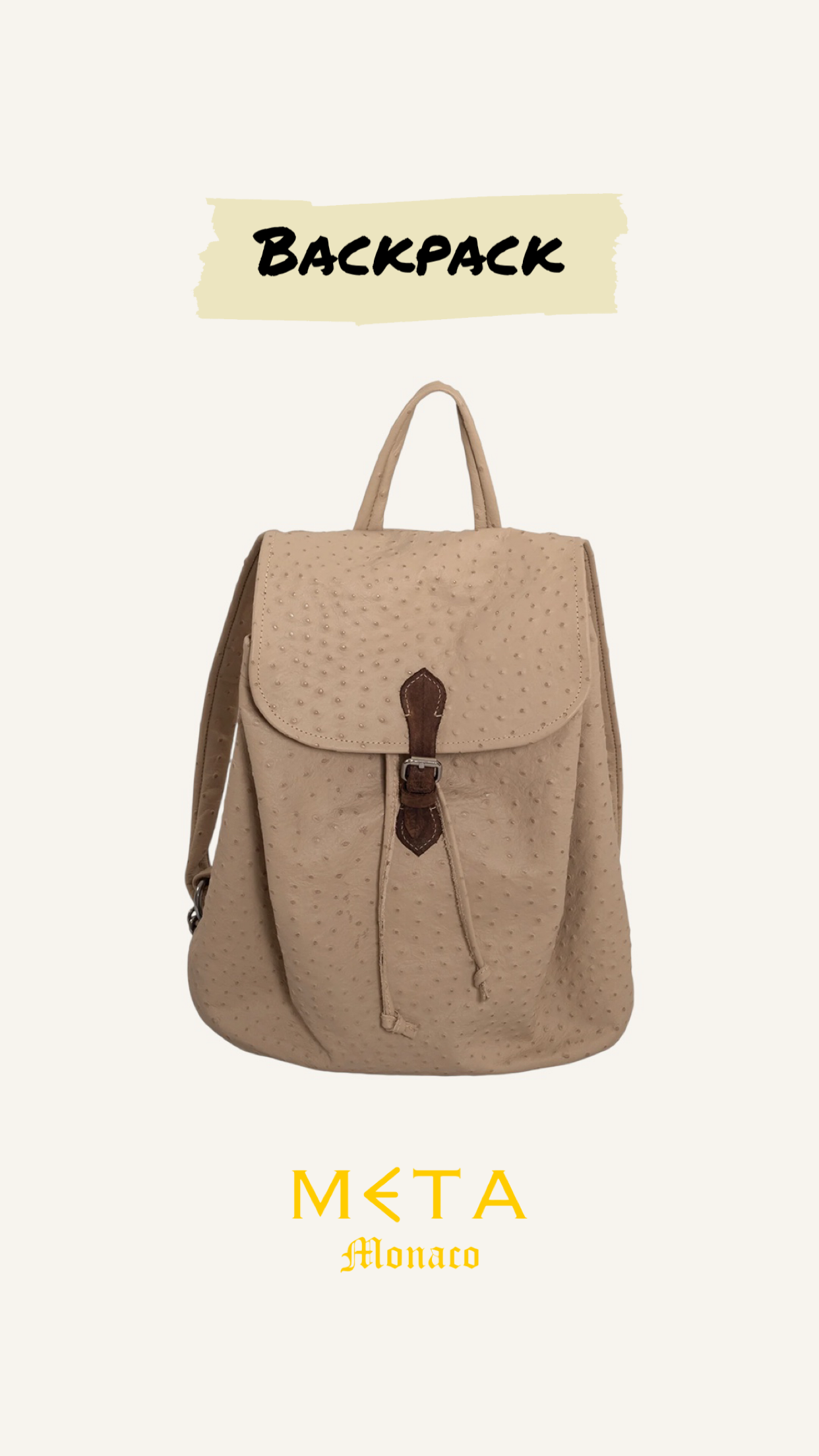 The Backpack, leather